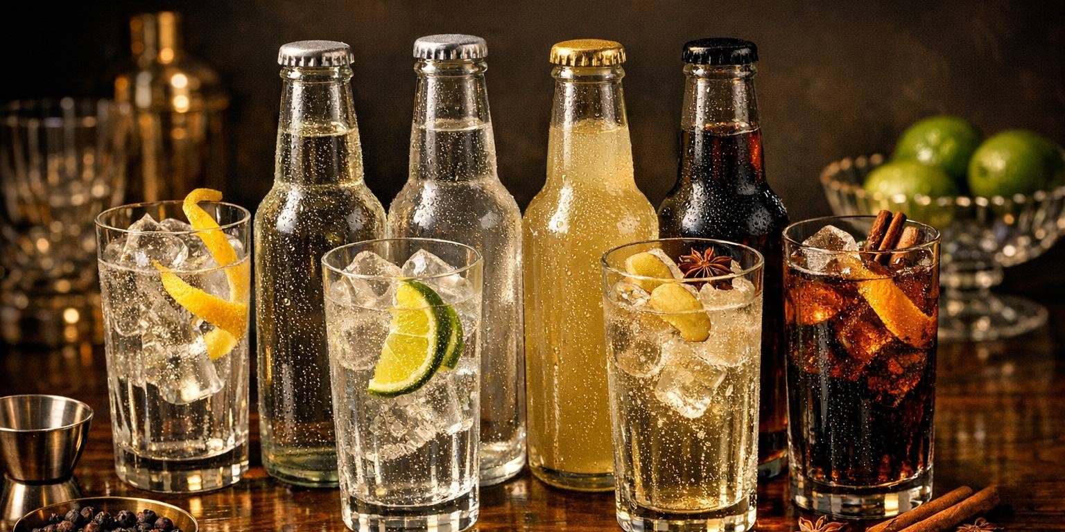Mixers premium para gin, vodka y ron: guía de compra para elevar tus combinados